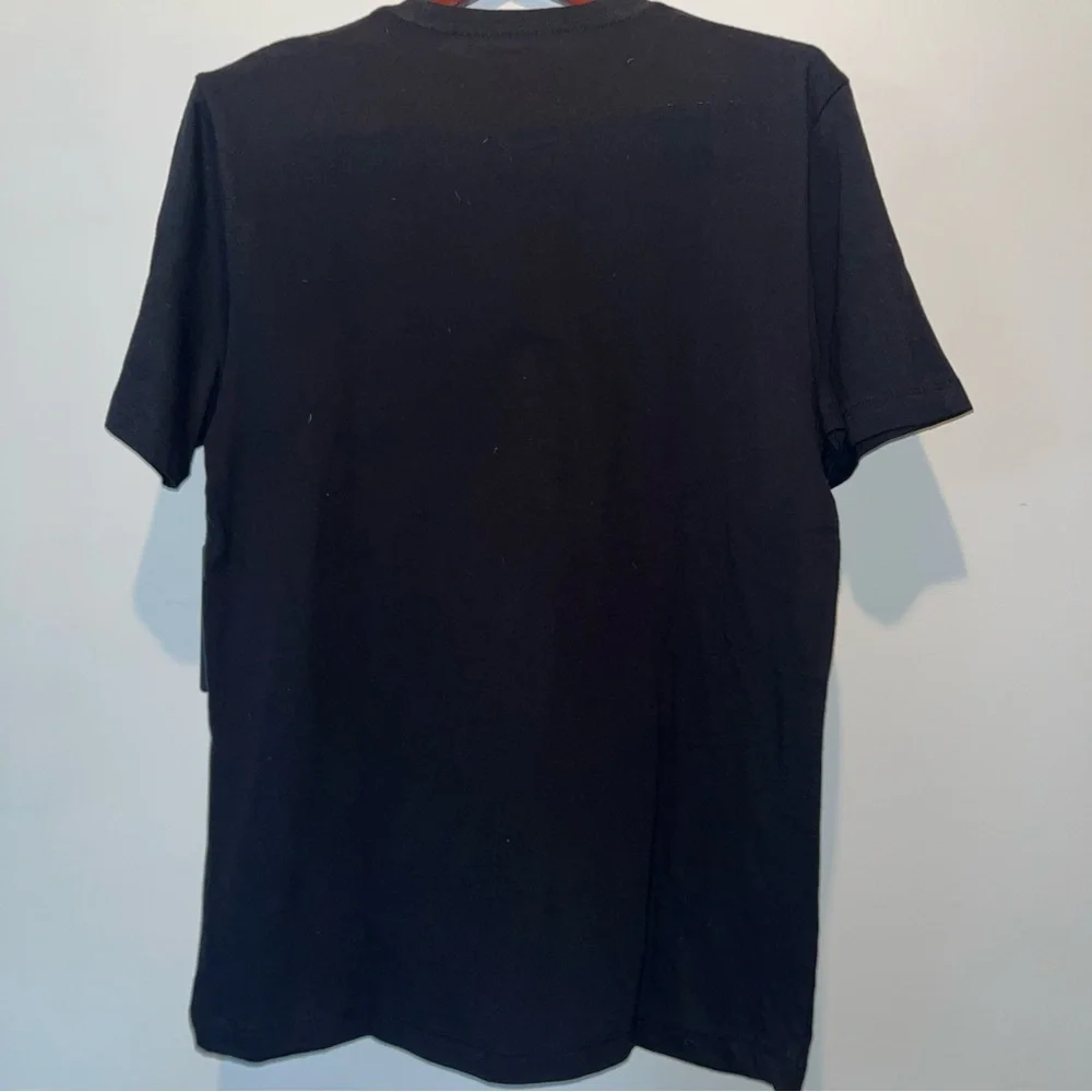 True Religion Ombre Face Short Sleeve Mens Blacj Graphic T-Shirt Sz. M